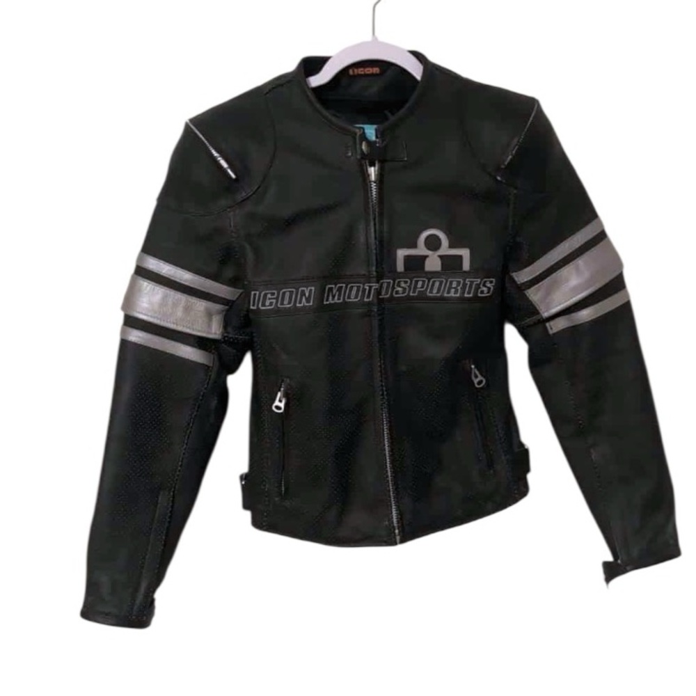 Women's Icon Pursuit Asphalt Technologies Motorcycle Jacket extra small